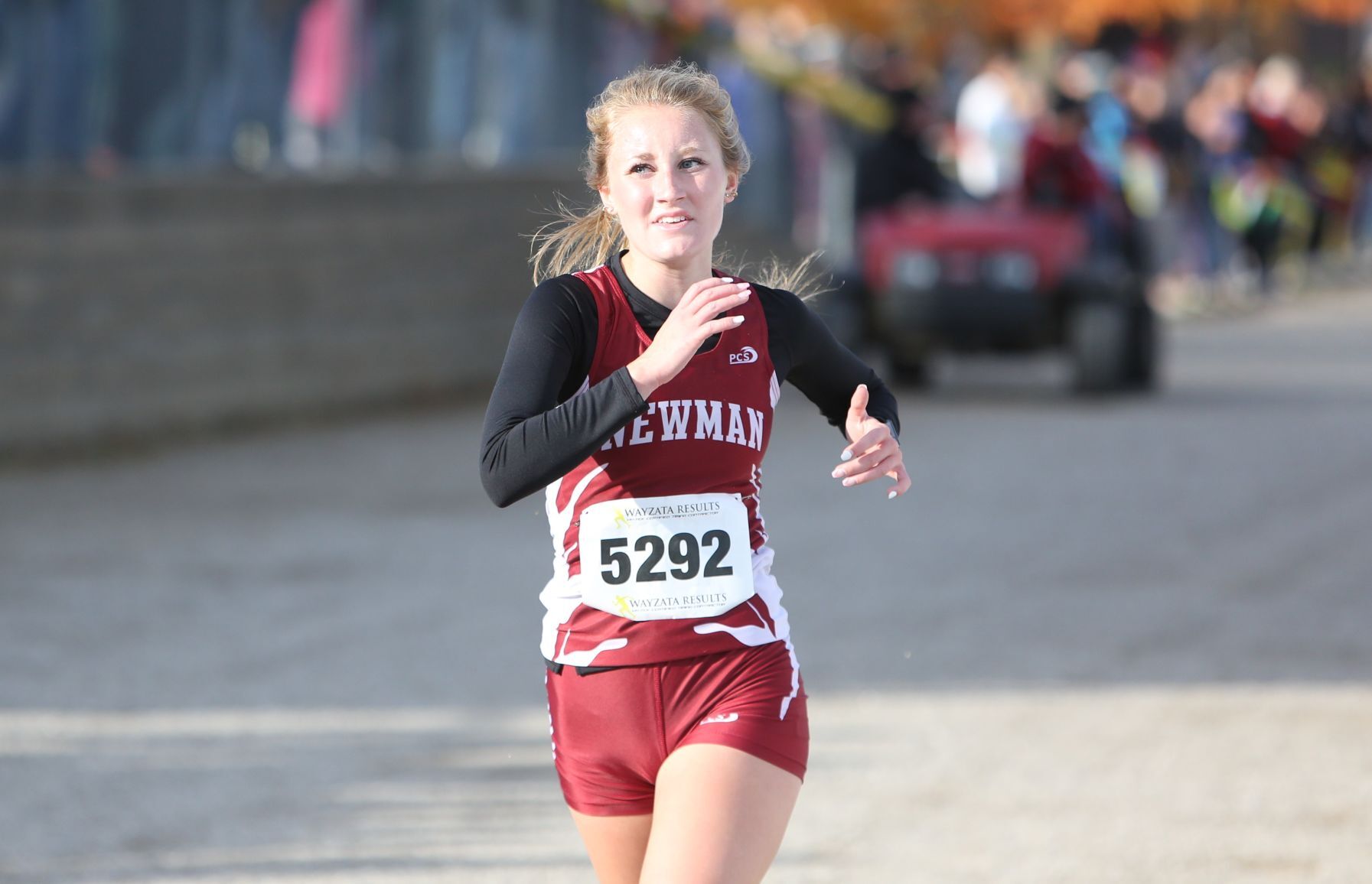 Girls cross country state qualifiers at Newman - McBride